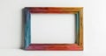 Vibrant wooden frame, ready to frame your masterpiece