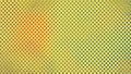 Vibrant yellow background texture featuring a repeating diagonal halftone dot pattern displaying a gradient transition from red to Royalty Free Stock Photo