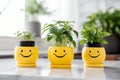 Vibrant Yellow Laughing Emojis in Hilarious Harmony Royalty Free Stock Photo