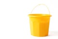 Bright Yellow Plastic Bucket Image Royalty Free Stock Photo