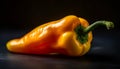 Vibrant yellow and red bell peppers add spice to meal generated by AI Royalty Free Stock Photo