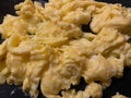 Vibrant Yellow Scrambled Eggs for Breakfast Royalty Free Stock Photo