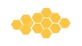 Vibrant Yellow Solid Honeycomb Geometric Pattern, vector design Generative AI Royalty Free Stock Photo