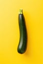 Vibrant Yellow Zucchini on Colorful Background AI Generated