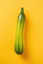 Vibrant Yellow Zucchini on Colorful Background AI Generated