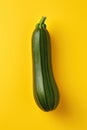 Vibrant Yellow Zucchini on Colorful Background AI Generated