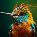 Vibrantly Surreal Fashion Photography Of A Close-up Hummingbird