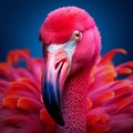 Vibrantly Surreal Flamingo Close-up: A Captivating Avian-themed 8k 3d Photo