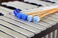 Vibraphone Mallets and Keyboard Royalty Free Stock Photo