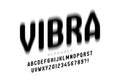 Vibrate style font design