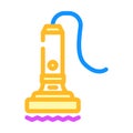 vibration sensor module color icon vector illustration Royalty Free Stock Photo