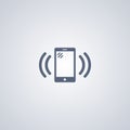 Vibration smartphone, vector best flat icon