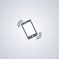 Vibration smartphone, vector best flat icon
