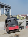 Vibratory plate compactor Royalty Free Stock Photo