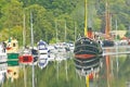 VIC 32 on the Caledonian Canal. Royalty Free Stock Photo