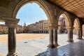 Vic Village in Catalonia, Spain without people Royalty Free Stock Photo