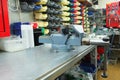 Vice on a metal workbench Royalty Free Stock Photo