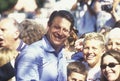 Vice President Al Gore campaigns for the Democratic presidential nomination at Lakewood Park in Sunnyvale, California