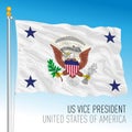 Vice President flag, United States of America Royalty Free Stock Photo