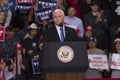 Vice President Mike Pence speaks at President Trump Re-election Rally - KEEP AMERICA GREAT Royalty Free Stock Photo