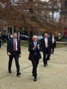 Vice President Pence and Team arrive at the State House - Portrait