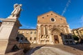 Facade of the Church of San Lorenzo in Vicenza Veneto Italy