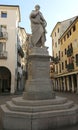 Vicenza Italy architect Andrea Palladio statue in the historic c