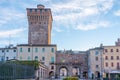 Vicenza, Italy, August 29, 2021: Torrione di Porta Castello in I