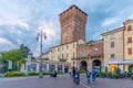 Vicenza, Italy, August 28, 2021: Torrione di Porta Castello in I
