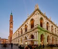 Vicenza, Veneto, Italy. The Basilica Palladiana is a Renaissance building in the central Piazza dei Signori in Vicenza