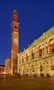 Vicenza, Veneto, Italy. The Basilica Palladiana is a Renaissance building in the central Piazza dei Signori in Vicenza