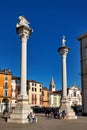 Vicenza, Veneto, Italy. The central historical Piazza dei Signori