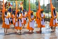 Vicenza, Vi, Italy - April 8, 2017: Procession of Sikh People du Royalty Free Stock Photo