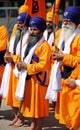 Vicenza, Vi, Italy - April 8, 2017: Procession of Sikh People du