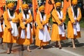 Vicenza, Vi, Italy - April 8, 2017: Procession of Sikh People