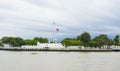 Vichai Prasit Fortress by the river bank in Bangkok Royalty Free Stock Photo