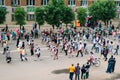 VICHUGA, RUSSIA - JUNE 6, 2015: The celebration of the City of Vichuga in Russia