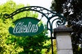 Celestins text and sign logo of source mineral water for treatment in Vichy town France