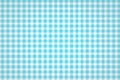 Vichy check fabric or gingham in light blue and white, Layout background. Royalty Free Stock Photo