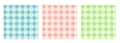 Vichy check pattern in pastel colors. Geometric background gingham with hearts for plaids, tablecloths, covers.