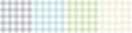 Vichy check pattern set in nature colors grey, green, blue, white. Gingham seamless spring summer vector for tablecloth, oilcloth.