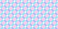 Vichy diagonal seamless pattern in pastel colors for pink doll. Gingham design Birthday, Easter holiday textile Royalty Free Stock Photo