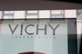 Vichy laboratoires brand text and logo sign Vichy volcanic mineralizing water for