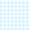 Vichy pattern in baby blue. Seamless gingham textured striped pastel light check graphic vector for tablecloth, shirt, oilcloth.