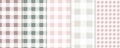 Vichy Seamless. Pastel gingham pattern. Background for Easter, wallpaper, blanket. Set of pastel pallet. Royalty Free Stock Photo