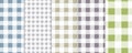 Vichy Seamless. Pastel gingham pattern. Background for Easter, wallpaper, blanket. Set of pastel pallet. Royalty Free Stock Photo
