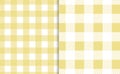 Vichy Seamless set. Pastel gingham pattern. Background for Easter, wallpaper, blanket. Royalty Free Stock Photo