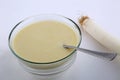 Vichyssoise cold soup made with leeks