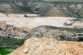 A quarry near Belchite in Spain Royalty Free Stock Photo