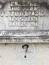 Vicksburg cemetery tombstone